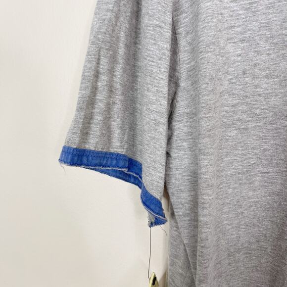 New Red Jacket Chicago Cubs Baseball Crew Neck Tee Shirt Mens Large L Gray - Picture 4 of 9